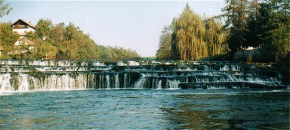 Cascata di DVOR a monte dell’allevamento di trote.